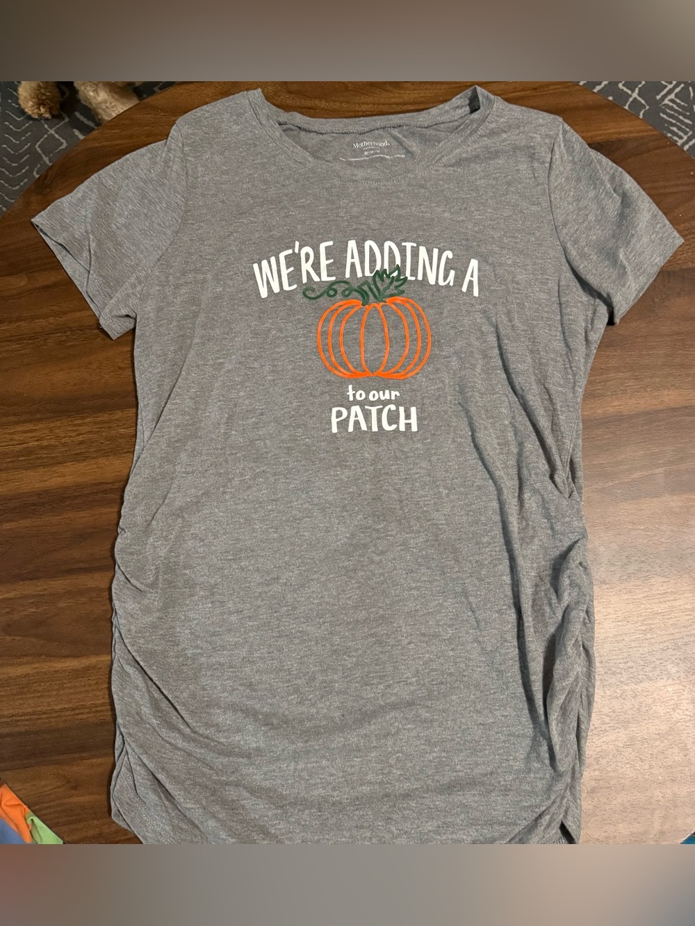 Fall Halloween pumpkin maternity shirt